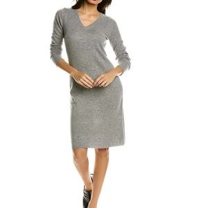 Pure Collection 100% Cashmere Grey Wrapped Dress Women’s Size 8/10